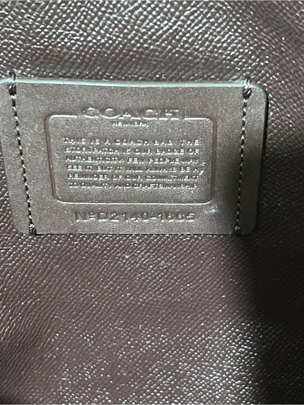 Coach White Signature Tote with Gold Accents